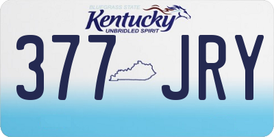 KY license plate 377JRY