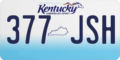 KY license plate 377JSH