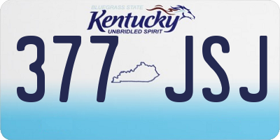 KY license plate 377JSJ