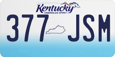 KY license plate 377JSM