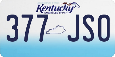 KY license plate 377JSO