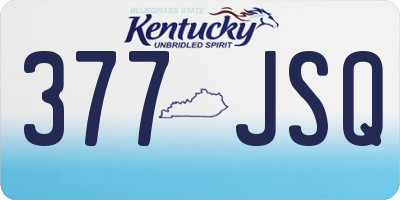 KY license plate 377JSQ