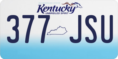 KY license plate 377JSU