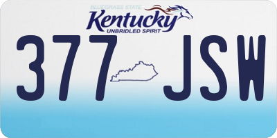 KY license plate 377JSW