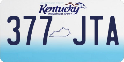 KY license plate 377JTA
