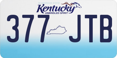 KY license plate 377JTB