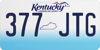 KY license plate 377JTG