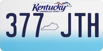 KY license plate 377JTH