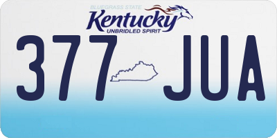 KY license plate 377JUA