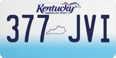 KY license plate 377JVI