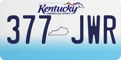 KY license plate 377JWR