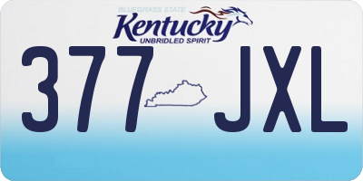 KY license plate 377JXL