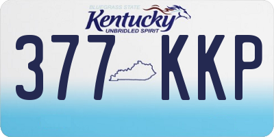 KY license plate 377KKP