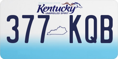 KY license plate 377KQB