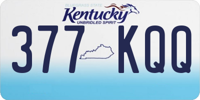 KY license plate 377KQQ