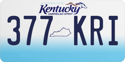 KY license plate 377KRI