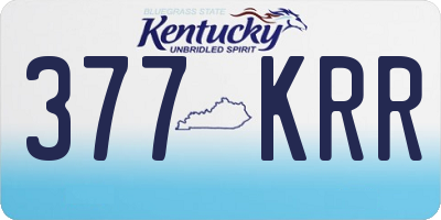 KY license plate 377KRR