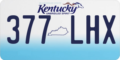KY license plate 377LHX