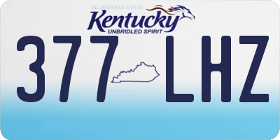 KY license plate 377LHZ
