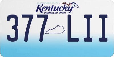 KY license plate 377LII