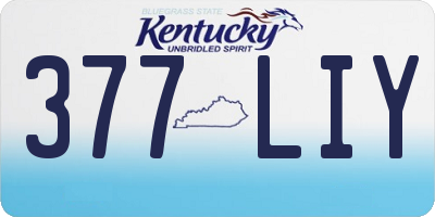 KY license plate 377LIY