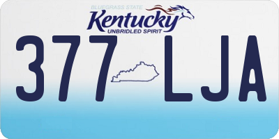 KY license plate 377LJA