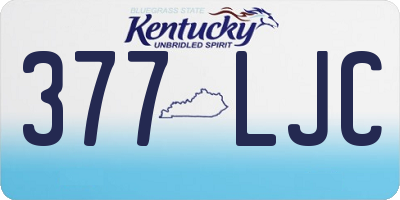 KY license plate 377LJC