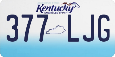 KY license plate 377LJG