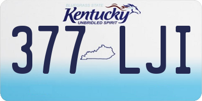 KY license plate 377LJI