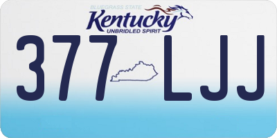 KY license plate 377LJJ