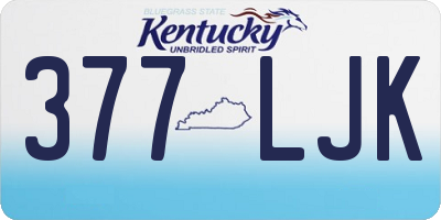 KY license plate 377LJK