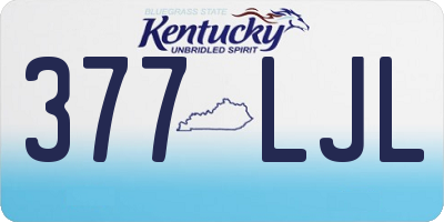 KY license plate 377LJL