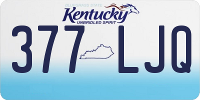 KY license plate 377LJQ