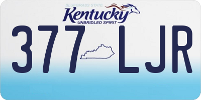 KY license plate 377LJR