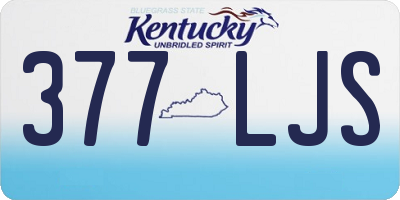 KY license plate 377LJS