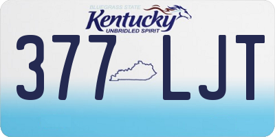 KY license plate 377LJT