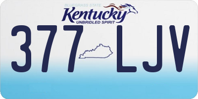 KY license plate 377LJV
