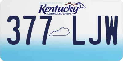 KY license plate 377LJW