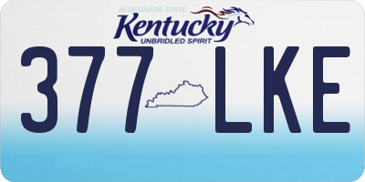 KY license plate 377LKE