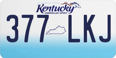KY license plate 377LKJ