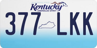 KY license plate 377LKK