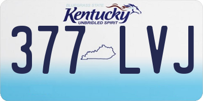 KY license plate 377LVJ