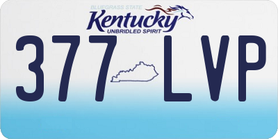 KY license plate 377LVP