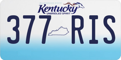 KY license plate 377RIS