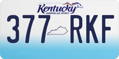 KY license plate 377RKF