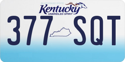 KY license plate 377SQT