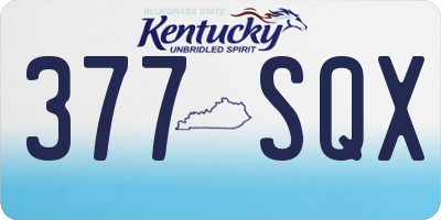 KY license plate 377SQX