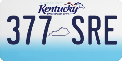 KY license plate 377SRE