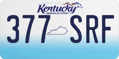 KY license plate 377SRF