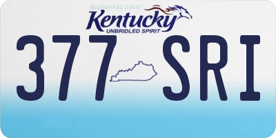 KY license plate 377SRI